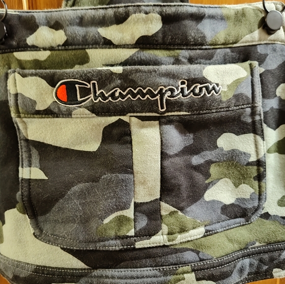 Champion women's small camo print adjustable crop top - Picture 2 of 7